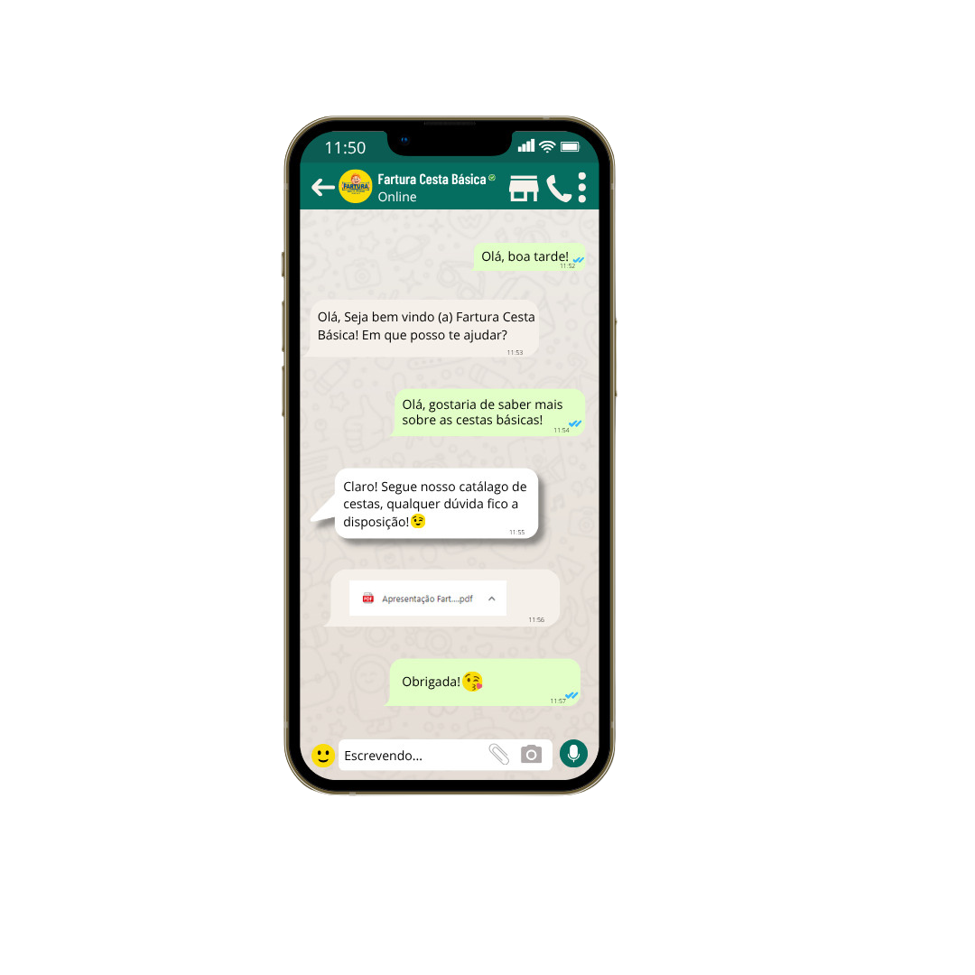 Atendimento Fartura pelo WhatsApp